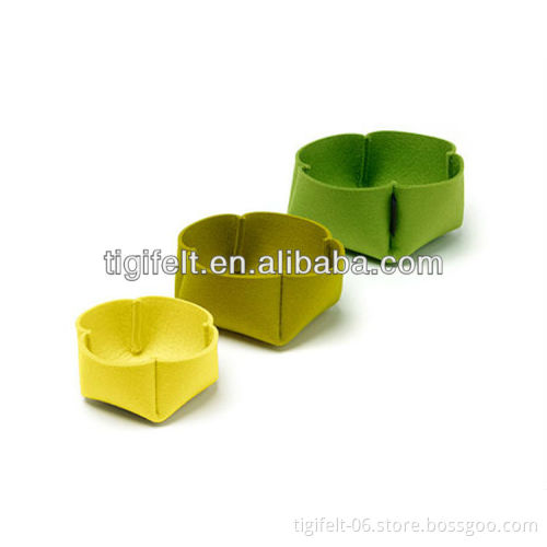 Colorful Felt Bin for Little Things